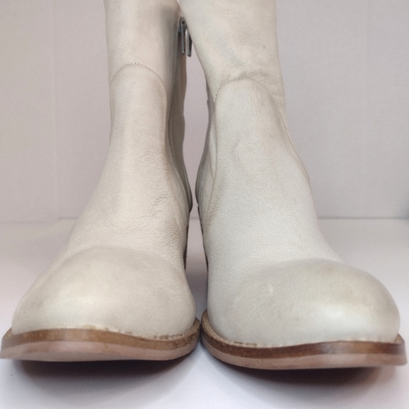 Chic Cream Ankle Booties - Picture 4 of 16